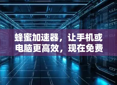 蜂蜜加速器，让手机或电脑更高效，现在免费来！
