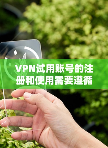VPN试用账号的注册和使用需要遵循一定的步骤和安全规范。以下是一些关键步骤和注意事项，帮助您顺利注册试用账号并安全使用VPN服务