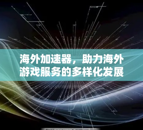 海外加速器，助力海外游戏服务的多样化发展