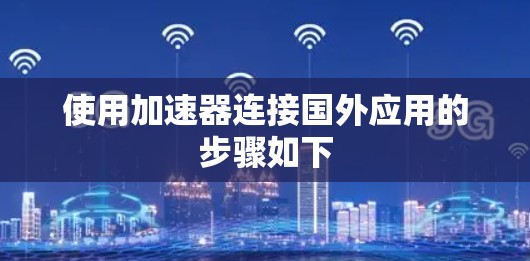 使用加速器连接国外应用的步骤如下