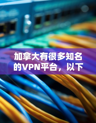 加拿大有很多知名的VPN平台，以下是几款主要的加拿大VPN平台推荐