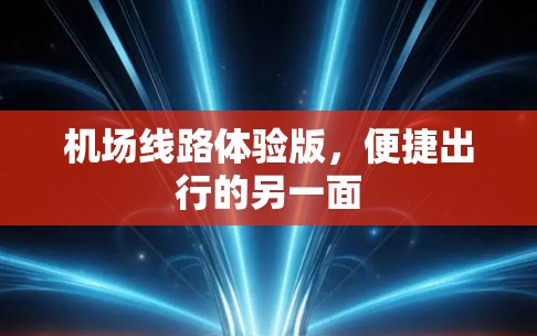 机场线路体验版，便捷出行的另一面