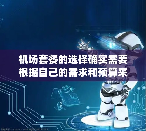 机场套餐的选择确实需要根据自己的需求和预算来决定。机场通常提供多种类型的套餐，涵盖了从 spont拍体验到特色美食的选项。以下是机场套餐的选择指南，供您参考
