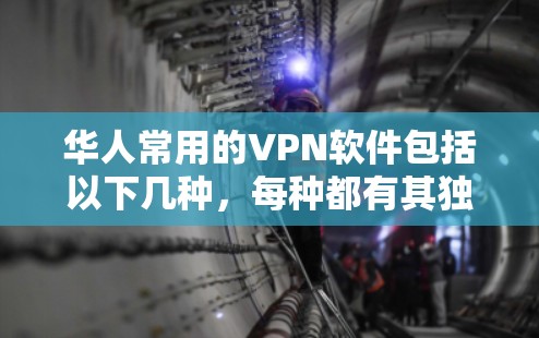 华人常用的VPN软件包括以下几种，每种都有其独特的优势和适用场景