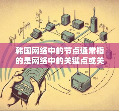 韩国网络中的节点通常指的是网络中的关键点或关键部分，这些节点在构建和运行网络时起着核心作用。具体来说，可能是指