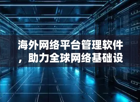 海外网络平台管理软件，助力全球网络基础设施建设