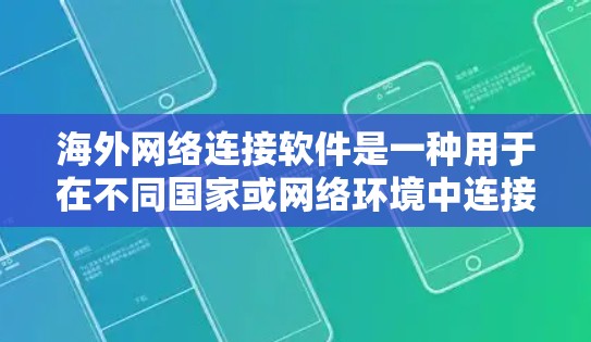 海外网络连接软件是一种用于在不同国家或网络环境中连接和测试设备的工具。以下是详细介绍