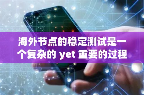 海外节点的稳定测试是一个复杂的 yet 重要的过程，目的是确保网络的连通性和稳定性。以下是一个清晰的总结和步骤指南