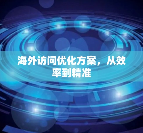 海外访问优化方案，从效率到精准
