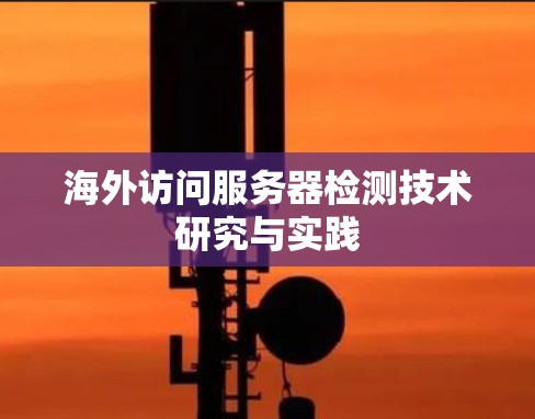 海外访问服务器检测技术研究与实践