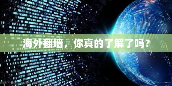 海外翻墙，你真的了解了吗？