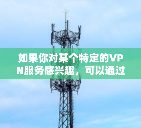 如果你对某个特定的VPN服务感兴趣，可以通过以下方式获取更多信息
