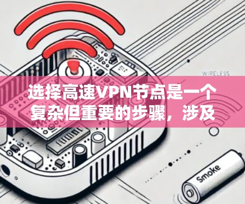 选择高速VPN节点是一个复杂但重要的步骤，涉及多个方面，包括技术选择、安全措施和策略。以下是对高速VPN节点选择技巧的详细总结
