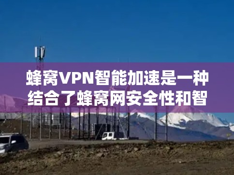 蜂窝VPN智能加速是一种结合了蜂窝网安全性和智能优化的VPN工具，旨在通过自动调整流量、实时监控和优化网络使用，以提高数据传输速率。以下是对该工具的详细介绍