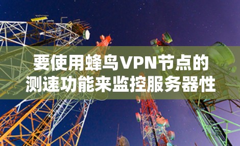 要使用蜂鸟VPN节点的测速功能来监控服务器性能，您可以按照以下步骤操作