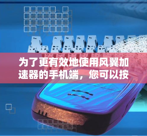 为了更有效地使用风翼加速器的手机端，您可以按照以下步骤进行操作