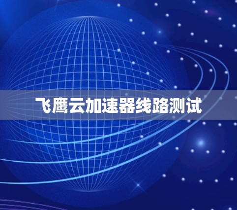 飞鹰云加速器线路测试