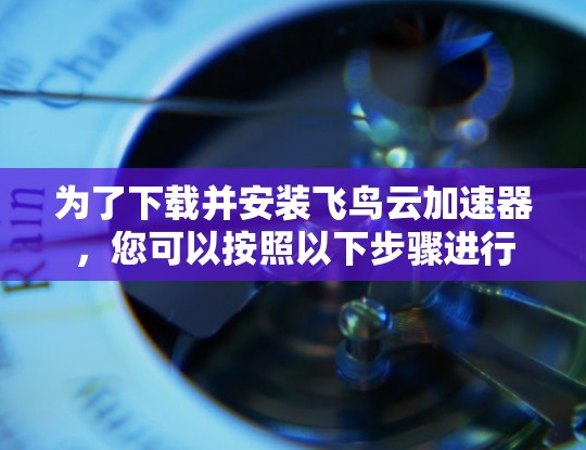 为了下载并安装飞鸟云加速器，您可以按照以下步骤进行