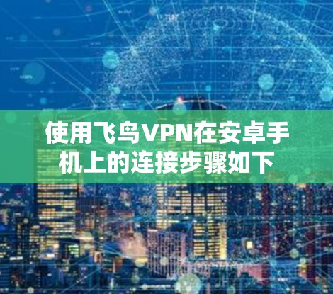 使用飞鸟VPN在安卓手机上的连接步骤如下