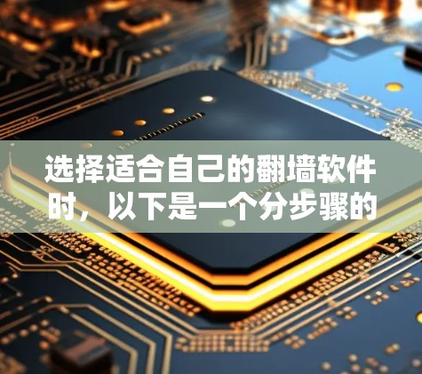 选择适合自己的翻墙软件时，以下是一个分步骤的指南，涵盖设备、功能、预算、安全性和预算因素