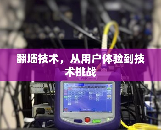 翻墙技术，从用户体验到技术挑战