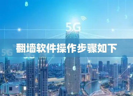 翻墙软件操作步骤如下