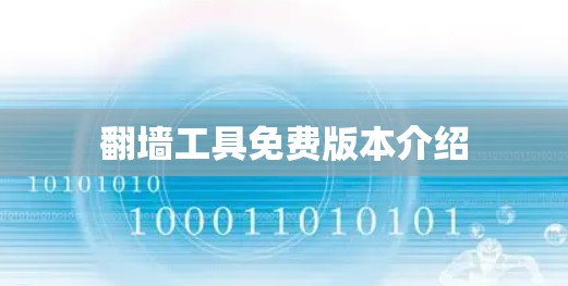 翻墙工具免费版本介绍