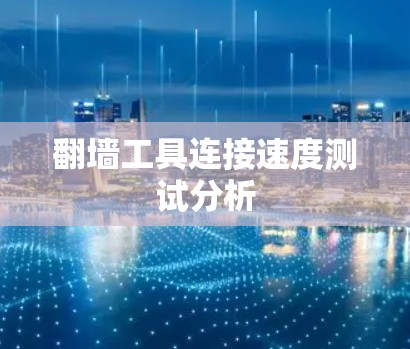 翻墙工具连接速度测试分析